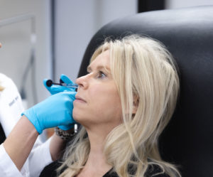 Patient receiving filler at Plastic Surgery of Michigan